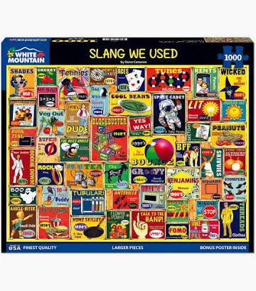 White Mountain Slang We Used 1000 Piece Jigsaw Puzzle - CONSIGNMENT