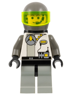 LEGO® Minifigure Exploriens - Dark Gray Helmet and Radio Torso (sp008) - USED
