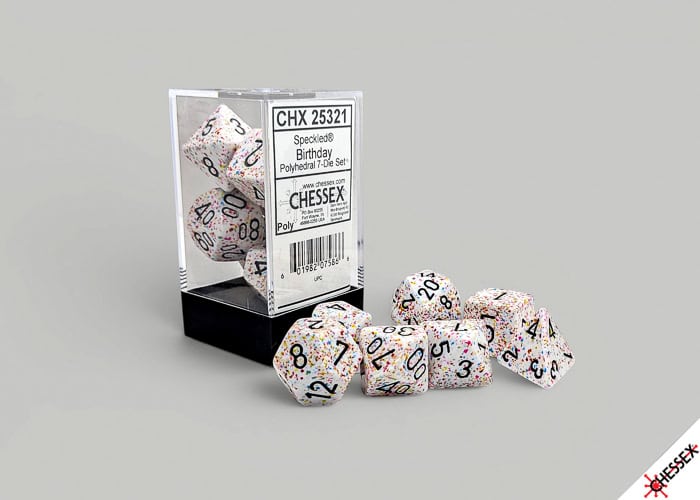 Chessex Speckled Polyhedral 7 Die Set (Pick Your Color!)
