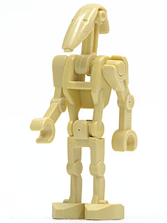 LEGO® Minifigure Battle Droid - Tan, Angled Arms (sw0001b)