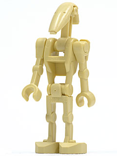 LEGO® Minifigure Battle Droid - Tan, Straight Arms (sw0001d)