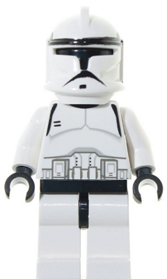 LEGO® Minifigure Clone Trooper (Phase 1) - Black Head (sw0058)