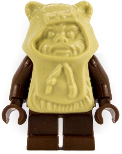 sw0067 Minifigure Ewok, Tan Hood (Paploo)