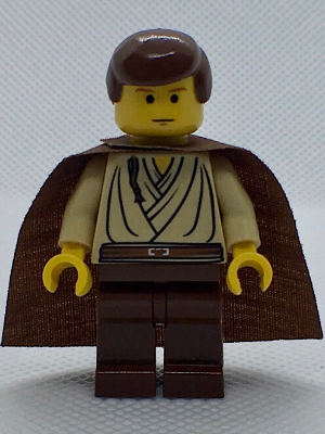 LEGO® Minifigure Obi-Wan Kenobi (Young with Padawan Braid Pattern) (sw0069)