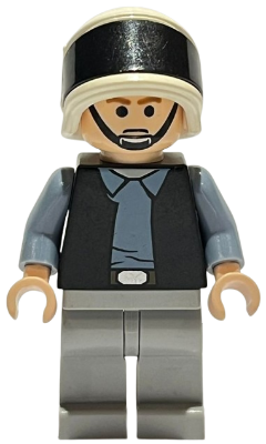 sw0187   Minifigure   Rebel Fleet Trooper / Rebel Scout Trooper - Plain Vest, Frown