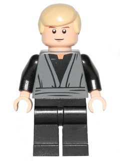 LEGO® Minifigure Luke Skywalker (Dark Bluish Gray Jedi Robe) (sw0395)