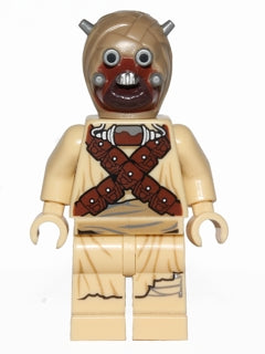 LEGO® Minifigure Tusken Raider - Head Spikes, Crossed Belts (sw0620) - USED
