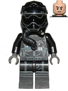 sw0672 Minifigure First Order TIE Fighter Pilot, Two White Lines on Helmet