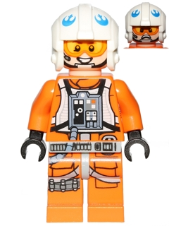 LEGO® Star Wars Minifigure Rebel Pilot - Zin Evalon (sw0761) - Used