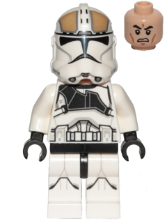 LEGO® Minifigure Clone Trooper Gunner (Phase 2) - Scowl (sw0837) - USED