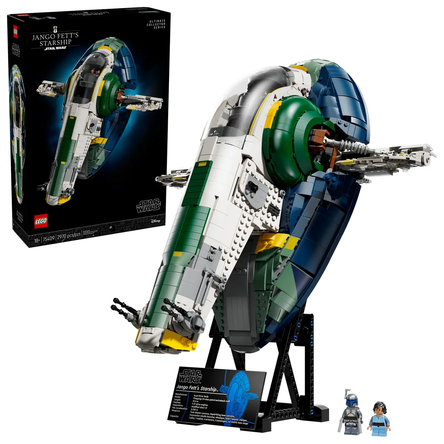 LEGO® Exclusive Star Wars™ Jango Fett’s Firespray-Class Starship 75409