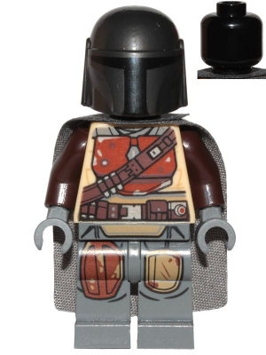 LEGO® Minifigure The Mandalorian / Din Djarin / 'Mando' - Brown Durasteel Armor (sw1057) - USED