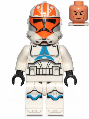 LEGO® Minifigure Clone Trooper, 501st Legion, 332nd Company (Phase 2) - Togruta Helmet Markings (sw1097)