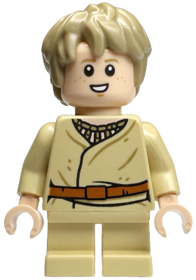 LEGO® Minifigure Anakin Skywalker - Short Legs, Thick Messy Hair (sw1332) - USED