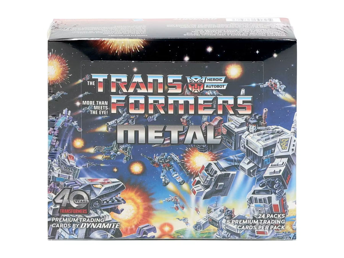 Dynamite Transformers 40th Anniversary Metal Trading Cards: Collector Box, 24 Packs