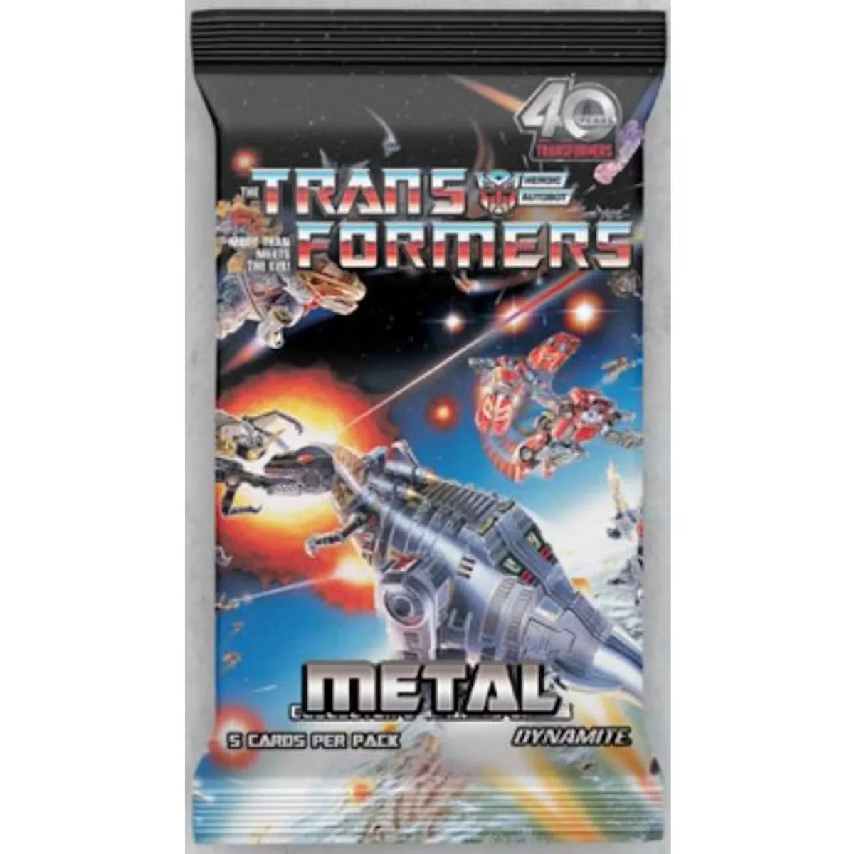 Dynamite Transformers 40th Anniversary Metal Trading Cards: Collector Box, 24 Packs