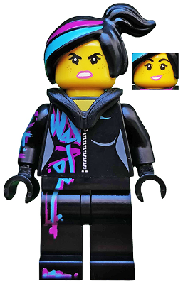 LEGO® Minifigure Lucy Wyldstyle - Open Mouth, Hood Down (tlm099) - Used