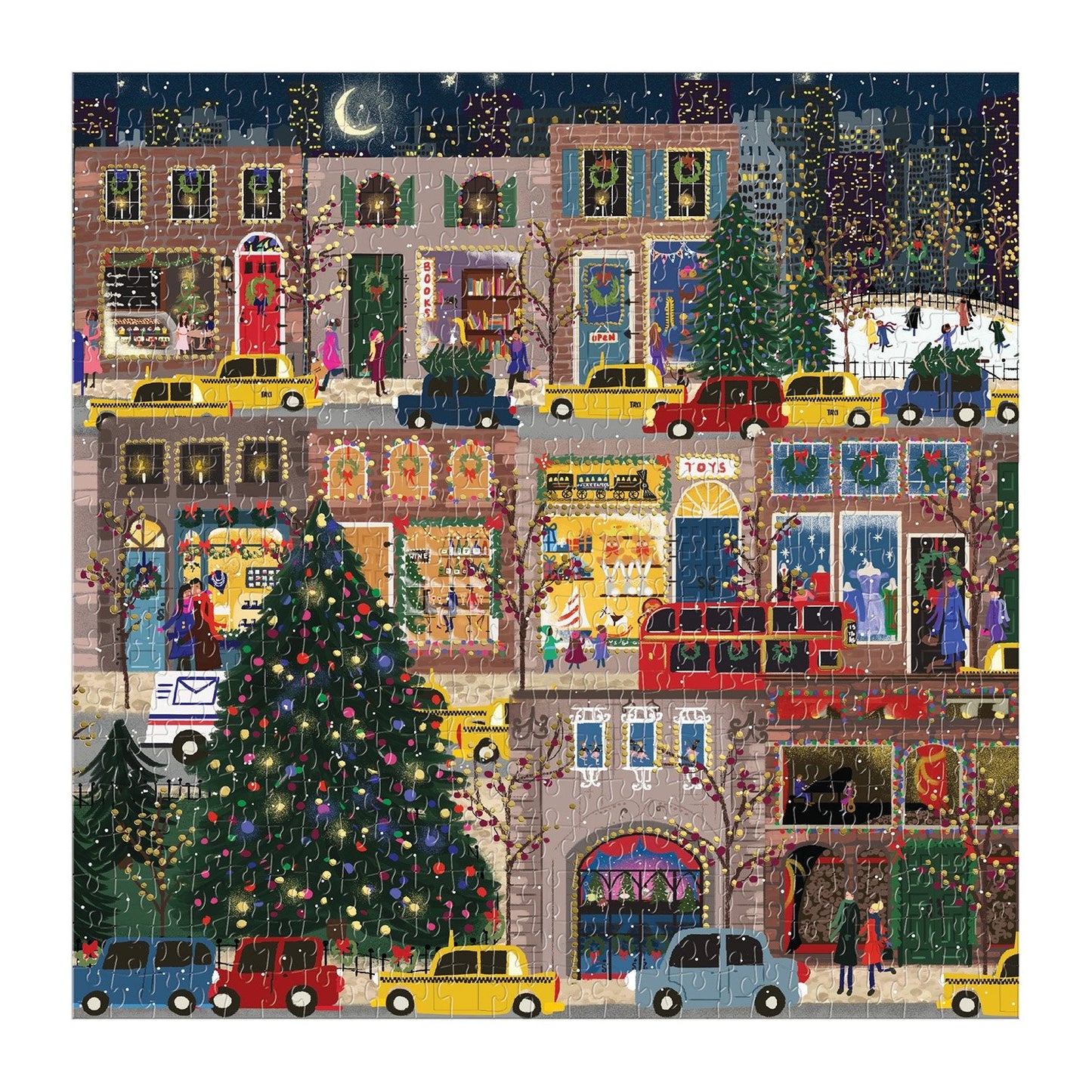 Galison Winter Lights Foil 500 Piece Jigsaw Puzzle - Joy Laforme